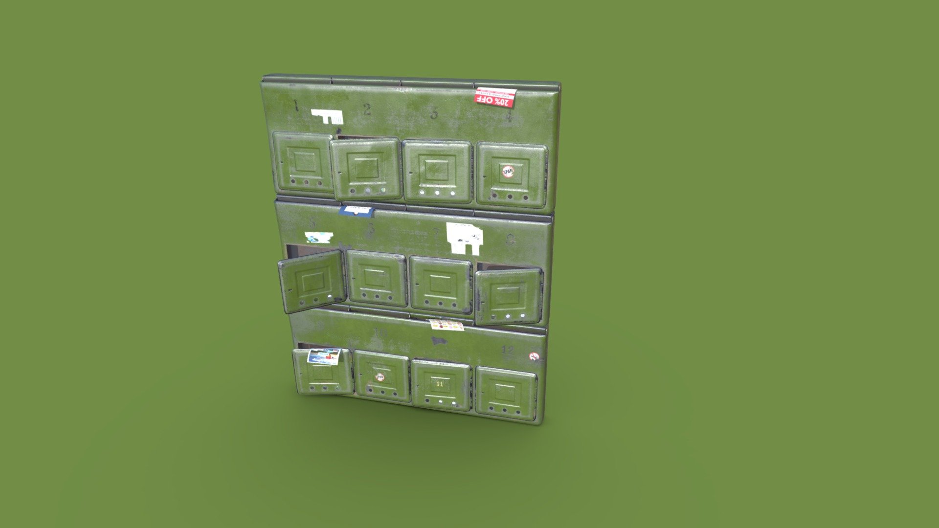 Old Post Boxes


Includes 3 models.
Models are Game-Ready/VR ready.
Models are UV mapped and unwrapped (non overlapping for Unreal, mixed for Unity).
Assets are fully textured, 2048x2048 .png’s. Textures for PBR MetalRough setup.
Models are ready for Unity and Unreal game engines.
File Formats: .FBX

Additional zip file contains all the files 3d model