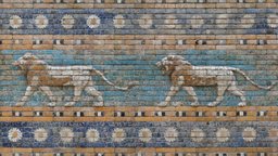 Striding lions (Processional Way, Babylon) way, lion, museum, babylon, lions, berlin, contextcapture, pergamon, striding, processional, photogrammetry