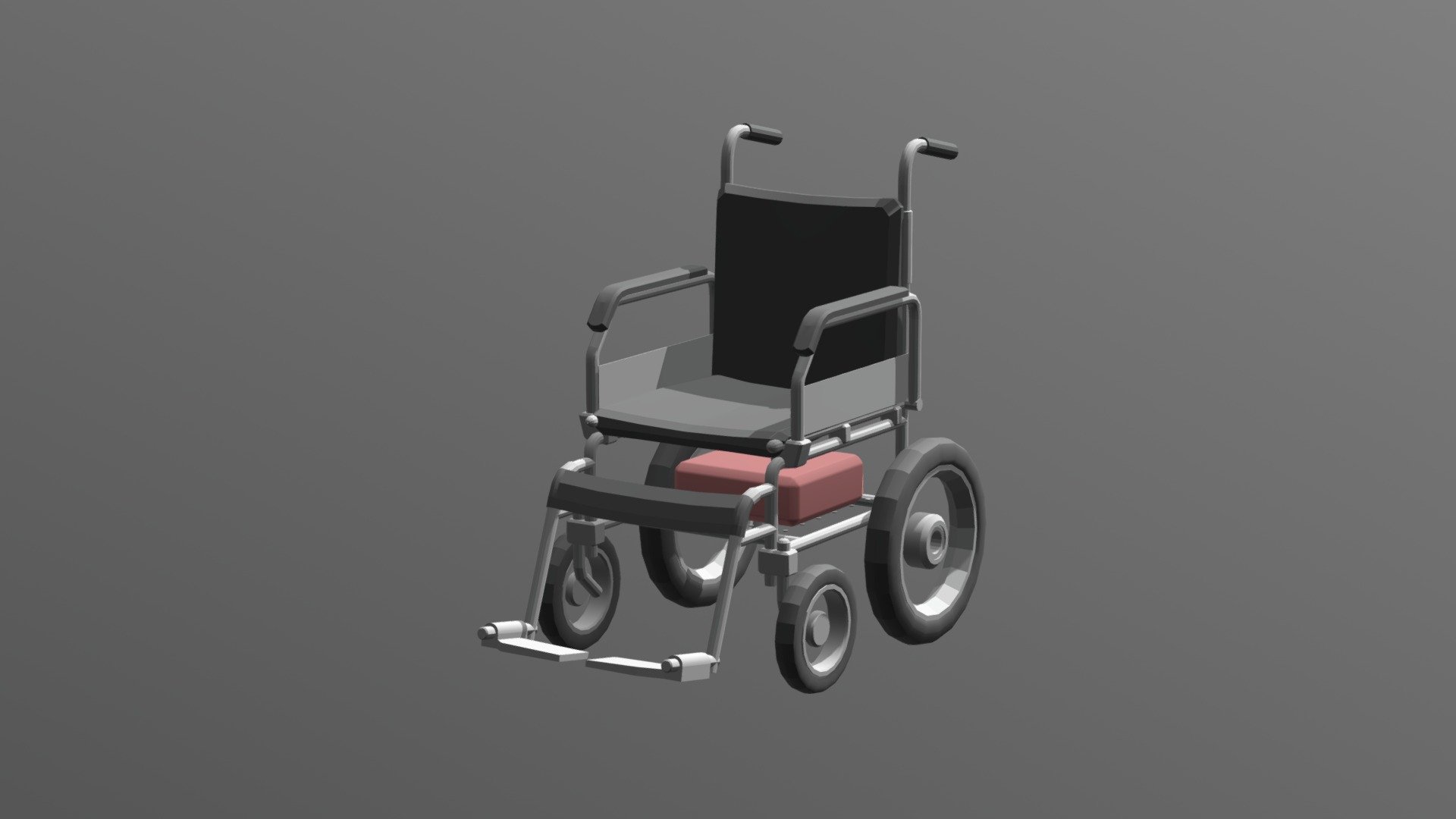 wheelchair - 3D model by popmihaitudor 3d model