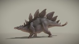 Stegosaurus Stenops dinosaure, b3d, walking, cycle, reptile, stegosaurus, animate, stegosaure, marche, walk_cycle, blender, blender3d, animal, walk, animation, animated, dinosaur, noai