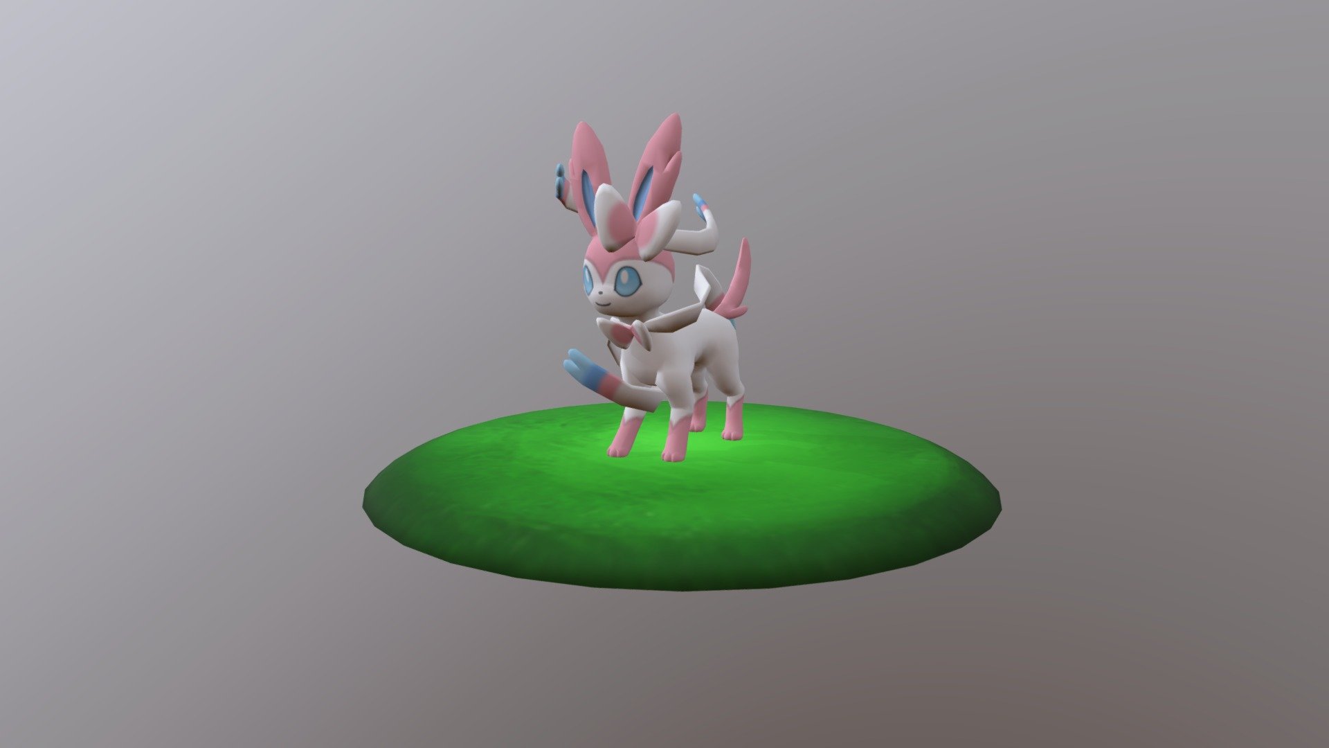 Modeled and Textured by: Rashky || Animated by: Xander - Sylveon - 3D model by Xander (@elxanderomg) 3d model
