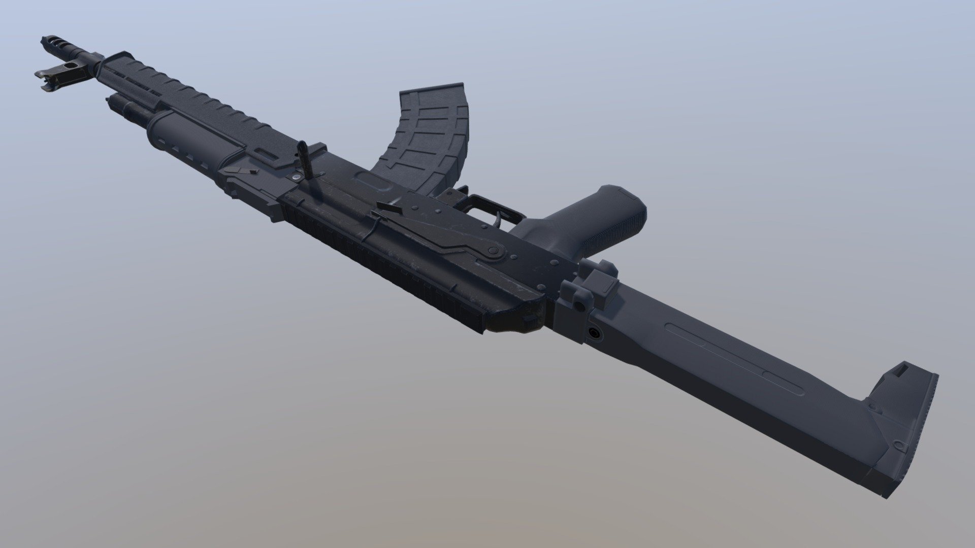 rifle - AK Zhukov Conversion - 3D model by Groomba (@grumba) 3d model