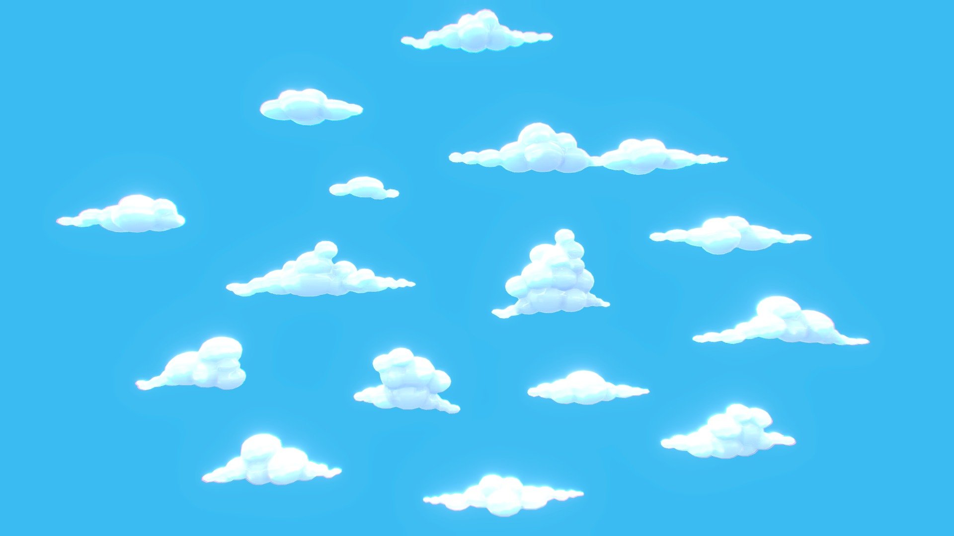 15 clouds with lovely cartoon style for you to freely arrange creatively. Suitable for game, animation, photo projects…

Package includes:

-1 FBX file 15k Tris

-With UV, No texture



Clouds cartoon lowpoly - Pack 01: https://sketchfab.com/3d-models/clouds-cartoon-lowpoly-pack-01-354fe9b9eecc48a398d26d69627be41b


Contact me for support. Hope to receive feedback from everyone. Thank - Clouds cartoon lowoly - Pack 02 - Buy Royalty Free 3D model by DuNguyn - Assets store (@nguyenvuduc2000) 3d model
