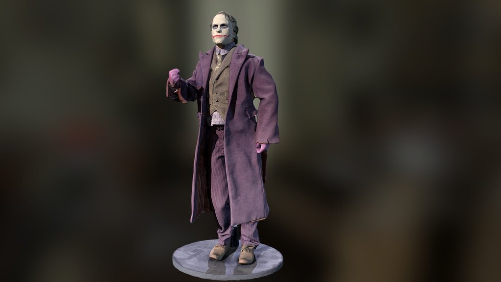 The Joker - Toy statue from The Dark Knight. 
Statue is original 70cm tall 3d model