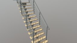 Escalier Metal Bois 