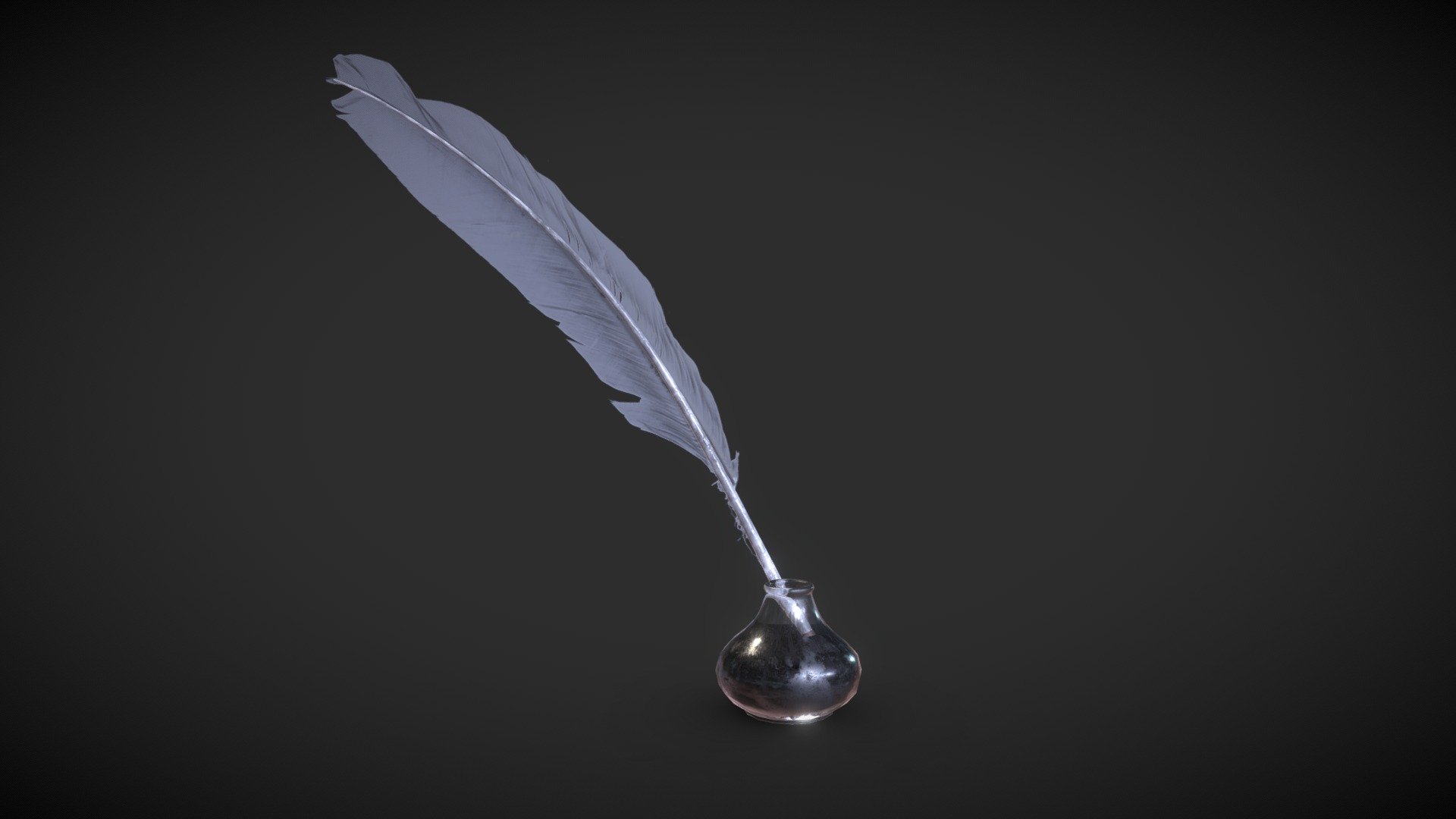 Quill - Buy Royalty Free 3D model by PBR3D 3d model