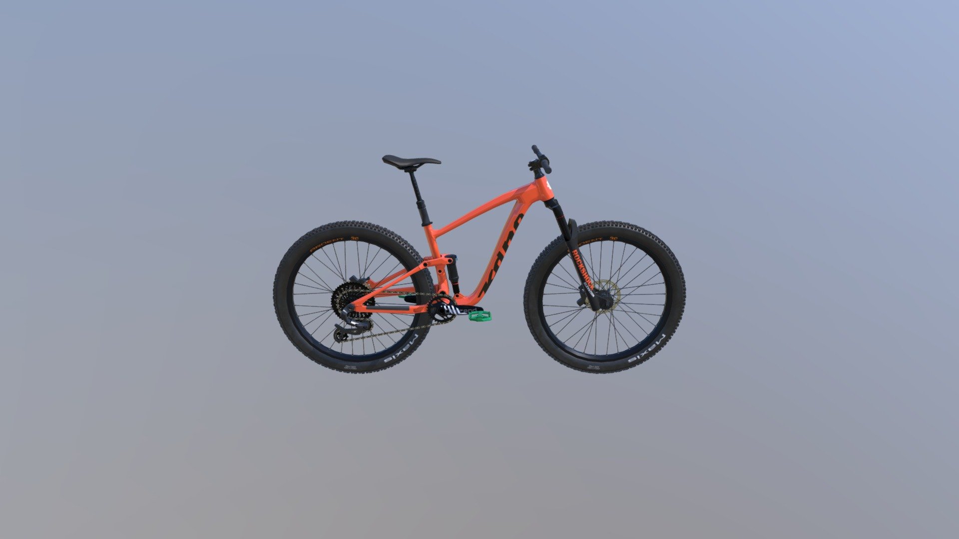 Kona Satori DL Mountain Bike - Bike - 3D model by jeffshaw3d 3d model