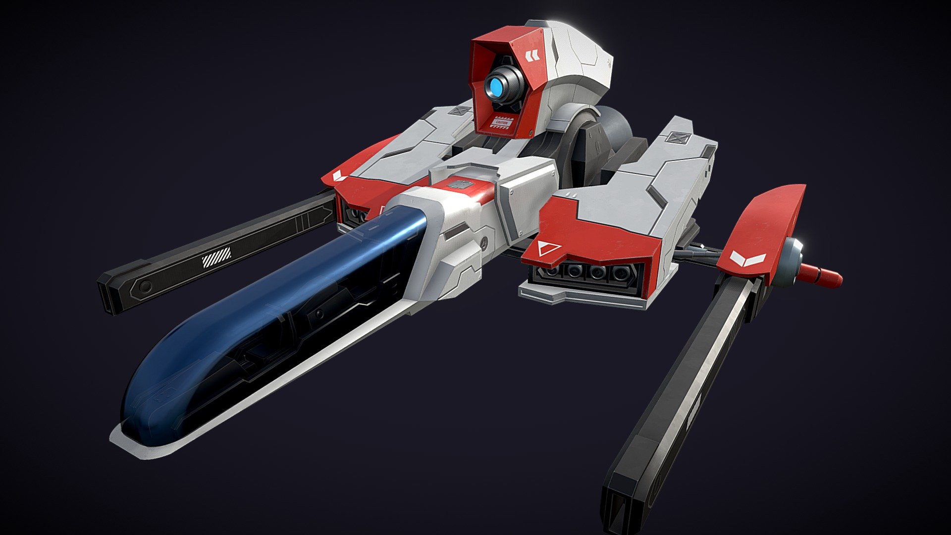 The main ship featured in the game Thunder Force IV as the newest model in the Fire LEO series developed by the Galaxy Federation, also known as &ldquo;Vasteel Original