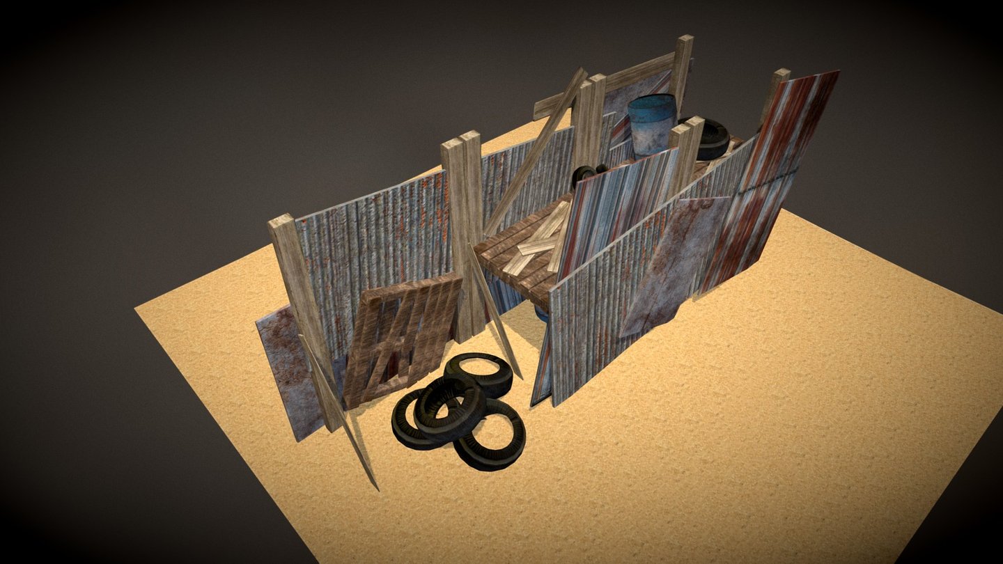 Barricade - 3D model by kjethrow 3d model