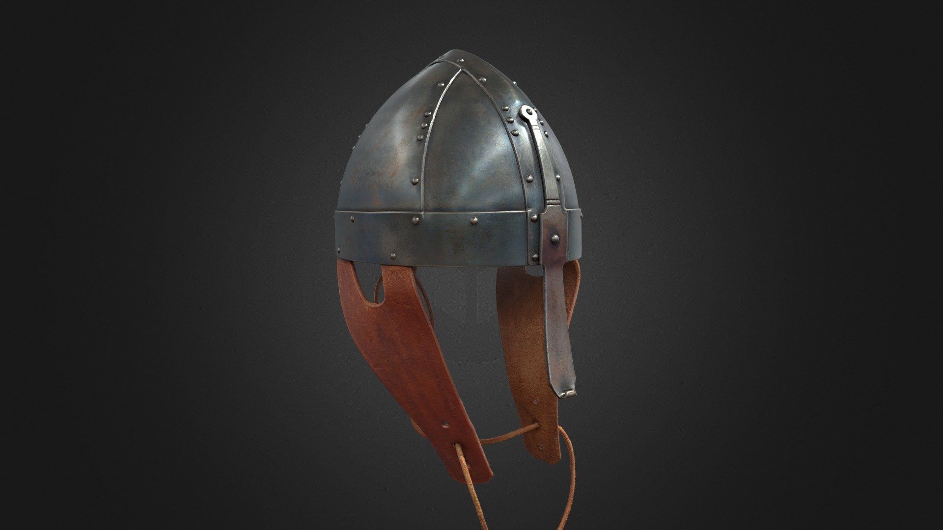 Scan of a viking helmet replica for Viking exhibit in Oslo 3d model
