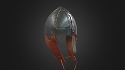 Viking era helmet.  Scan of replica