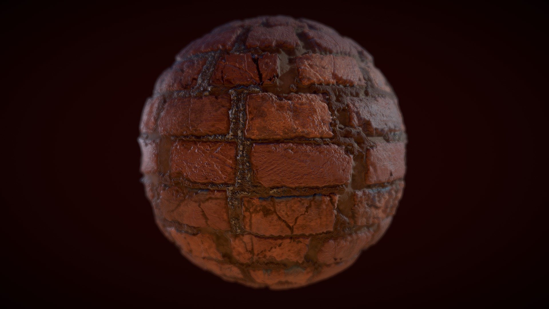 I did this material in Substance designer for training. 

Textures in 4k resolution (except normal, normal in 2k).

You can download it for free:) - Brick wall material - Download Free 3D model by Ilya.Krupenkov 3d model