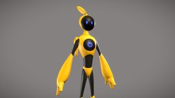Robo AP-X1 humanoid, droid, machine, maya, character, robot