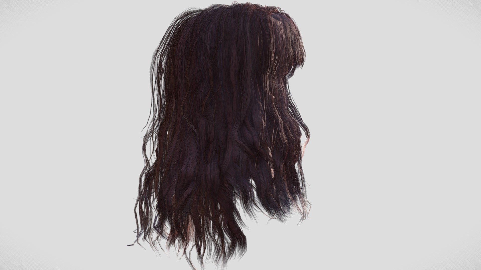 Hairstyle for your female3d character!

GEOMETRY:
The haircut is made with quad polygon geometry, a.k.a hair cards. The hair geometry is meticulously constructed with a single edge flowing through the center for easy rigging and intuitive spline manipulation.

TEXTURES:(4096x4096):
    o - used to simulate Ambient Occlusion effect
    z - used to simulate Unreal's Pixel Depth Offset effect
    flow - used to control the direction of reflection normal
    id - used for cross-strand color variation
    op - used to manipulate opacity or alpha
    root - used for gradual root coloring along the flow of the strand
    base - Base texture

The textures are compatible with the new Smart Hair system within Reallusion Character Creator, which is made to be used with both UnrealEngine and Unity.

EXTRA:
The hairstyle also includes the scalp geometry and textures to prevent the skin from peaking through the hair strands thus creating an unrealistic-looking hairstyle.

Happy characterizing!

**NOTES:
* Head not included - Female Hair - 002 - 3D model by Scanlab Photogrammetry Inc. (@scanlabstudio) 3d model