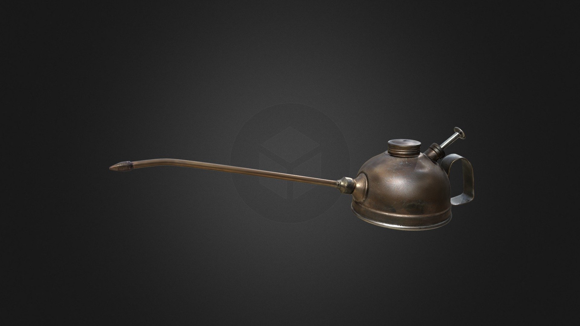 Old oil can, mechanical workshop tool.
Scanned and optimized in 3D, both mesh and textures 3d model