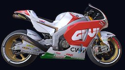 Honda RC213V gamedesign, motorcycle, honda, game-ready, 3d-max, pbrtextures, motogp, vehicle, substance-painter
