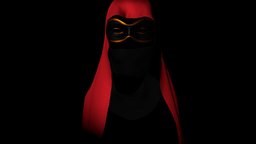 Masquerade wind, cloth, masquerade, physics, simulation, mask, fabric, hooded, clothsimchallenge, blender, cycles