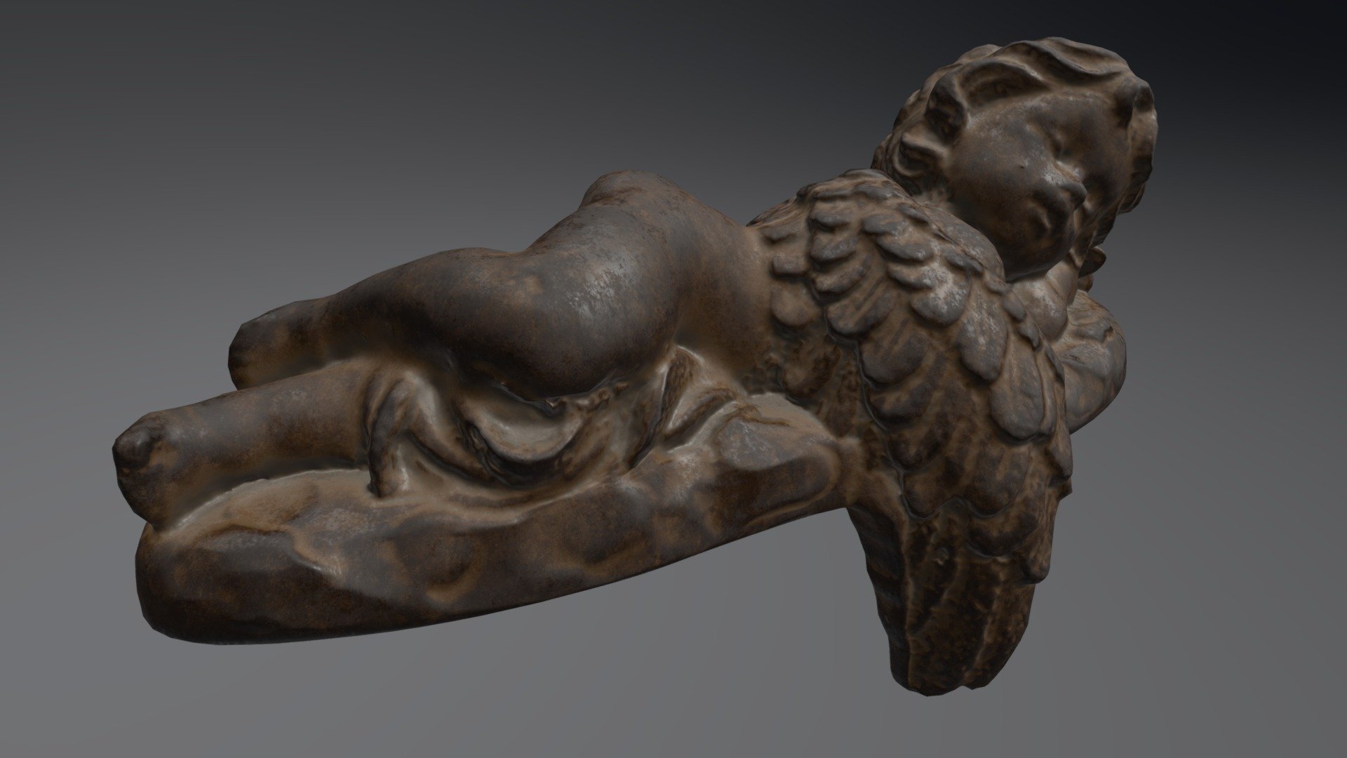 Sleeping angel - 3D model by 0legator 3d model