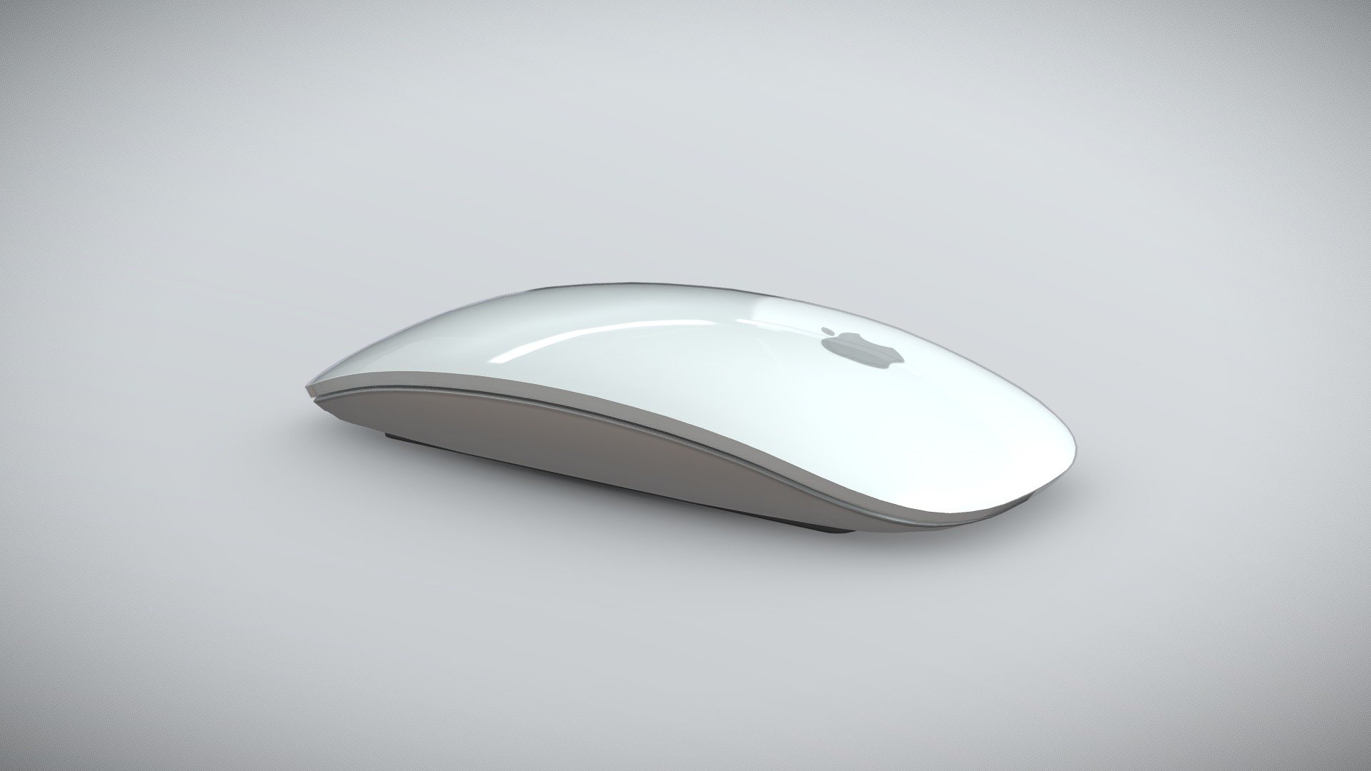 •         Let me present to you high-quality middle-poly 3D model Apple Magic Mouse. Modeling was made with ortho-photos of real mouse that is why all details of design are recreated most authentically.

•        The model uses 3 simple colored materials - 1 for glass, and 2 materials with 4 textures used in various combination and one of them is used as mask for sign, logos etc. Other textures use for bottom details.

•        The total of the main textures is 4. Resolutions of all textures are from 1024 to 2048 pixels square aspect ratio in .png format. Also there is original texture file .PSD format in separate archive.

•   Polygon count of the model is – 3264.

•   The model has correct dimensions in real-world scale.

•   To use the model in other 3D programs there are scenes in formats .fbx, .obj, .DAE, .max (2010 version).

Note: If you see some artifacts on the textures, it means compression works in the Viewer. We recommend setting HD quality for textures. But anyway, original textures have no artifacts 3d model