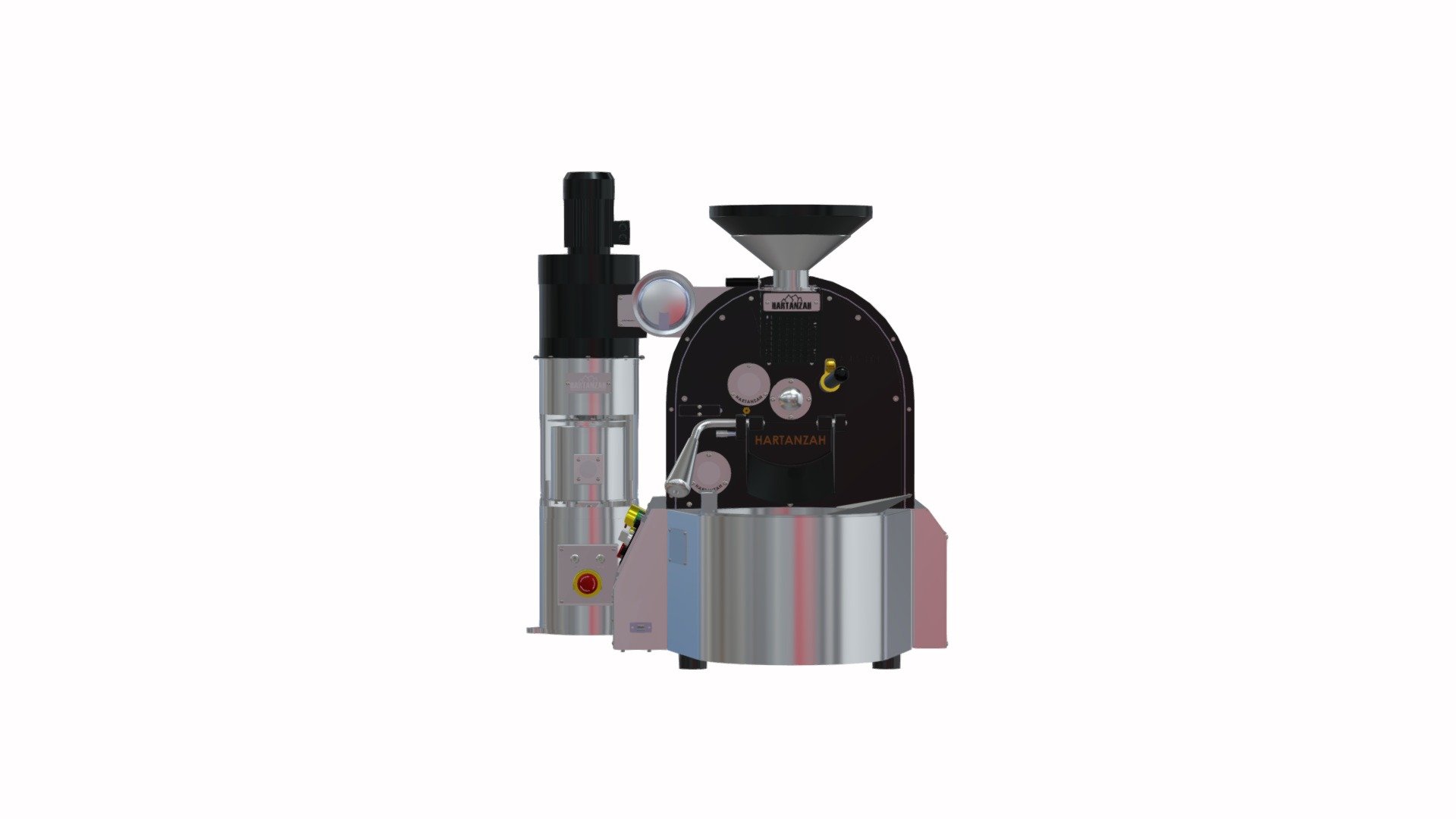 HARTANZAH DANISH 01 - 1 KG GAS AUTOMATIC COFFEE ROASTER

1 kg automatic shop coffee roaster. Built using the highest quality steel, cast iron combined with stainless steel material make Danish 01 become heavy-duty build coffee roaster.

Thermal and mechanism stability makes the continuous roasting process much easier with consistent results. Danish 01 is a perfect choice for roasting of high-quality specialty coffee.

Click this link to find more detail about Hartanzah Danish 01 - Hartanzah Danish 01 - 1 Kg Gas Coffee Roaster - 3D model by Hartanzah 3d model