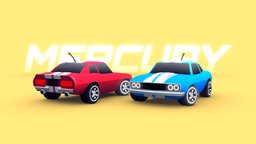 TURBO: "Mercury" Cartoon Car toon, muscle, retro, pack, town, cartoon, racing, stylized