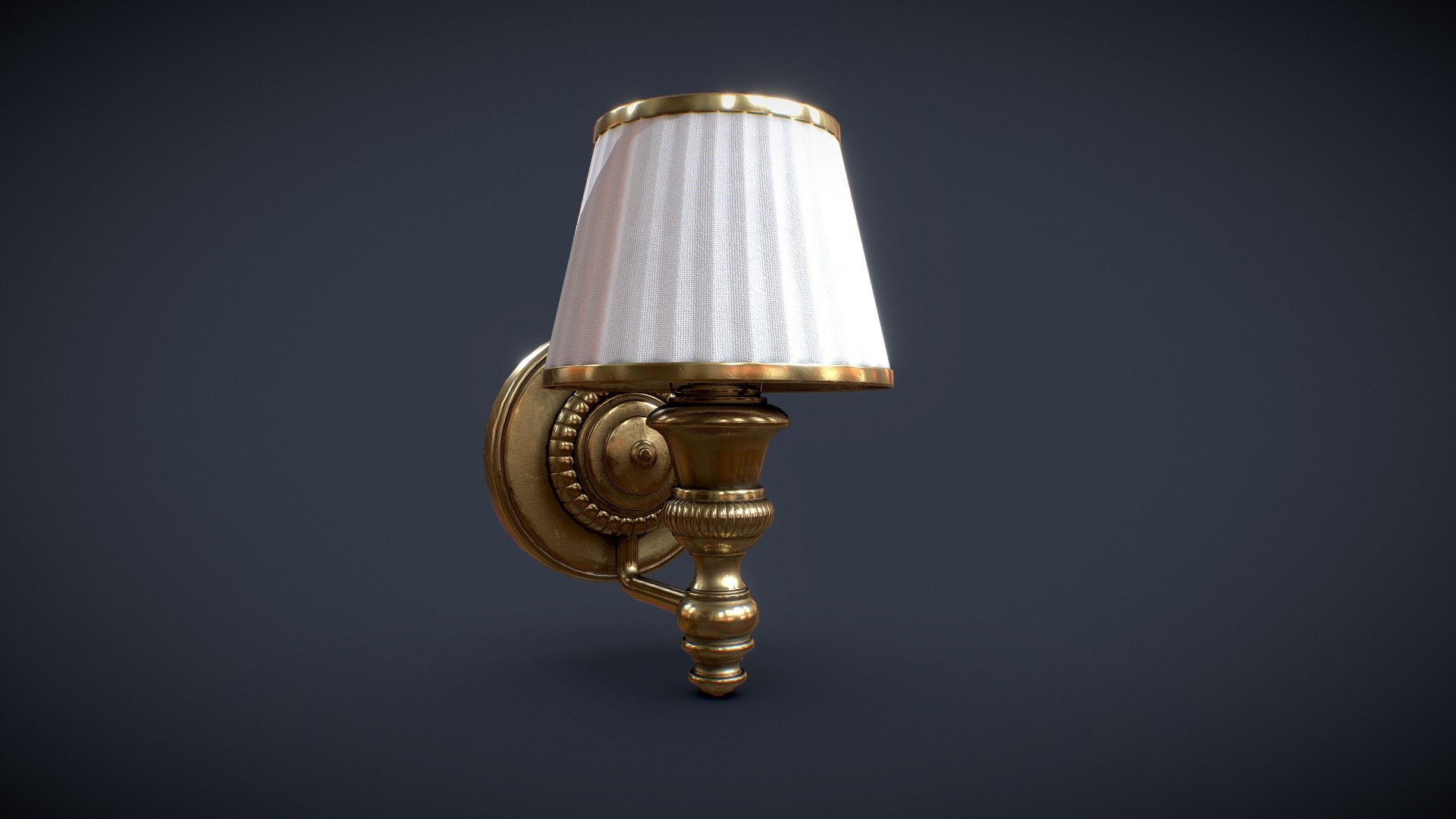 Hello All :) This is a wall lamp made for a personal victorian project. Ligth and shine !

Made with Maya, PS and Substance.

You will find in the package Scene file, FBX and 4k Textures.
If you have any customs need, please feel free to contact me 3d model
