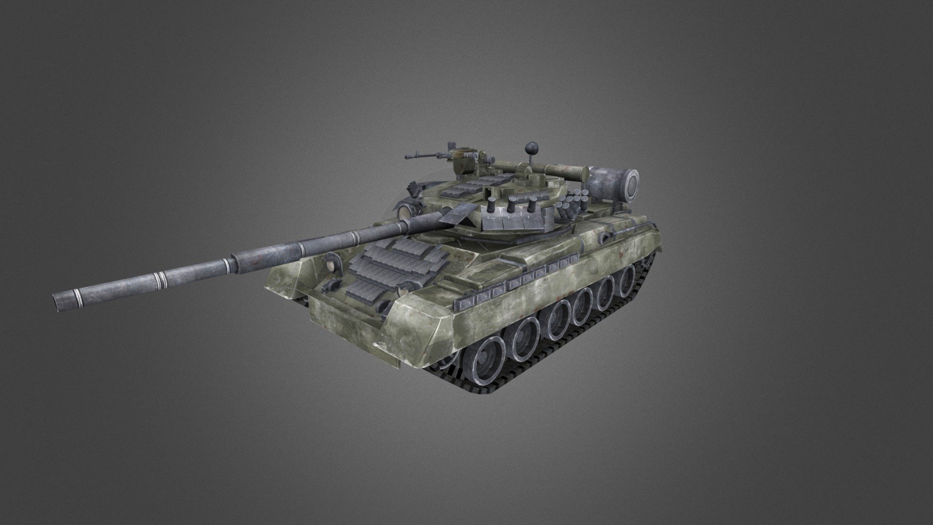 Game Ready low poly 3d model of T-80UD Main Battle Tank

Download: http://gamedev.cgduck.pro - T-80UD Main Battle Tank - 3D model by CG Duck (@cg_duck) 3d model