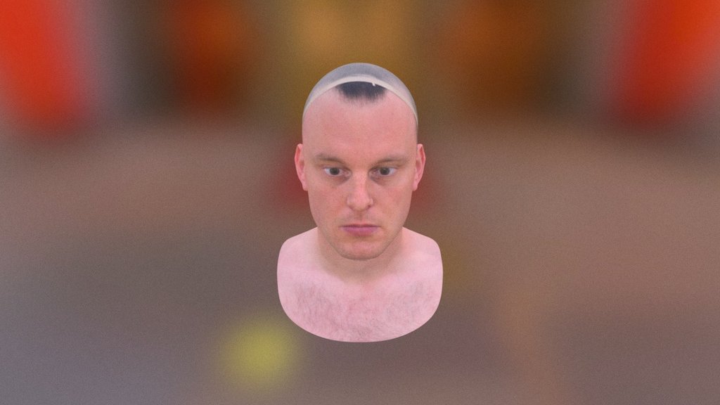 Male 3D Head scan - 3D model by anotherworldstudios 3d model