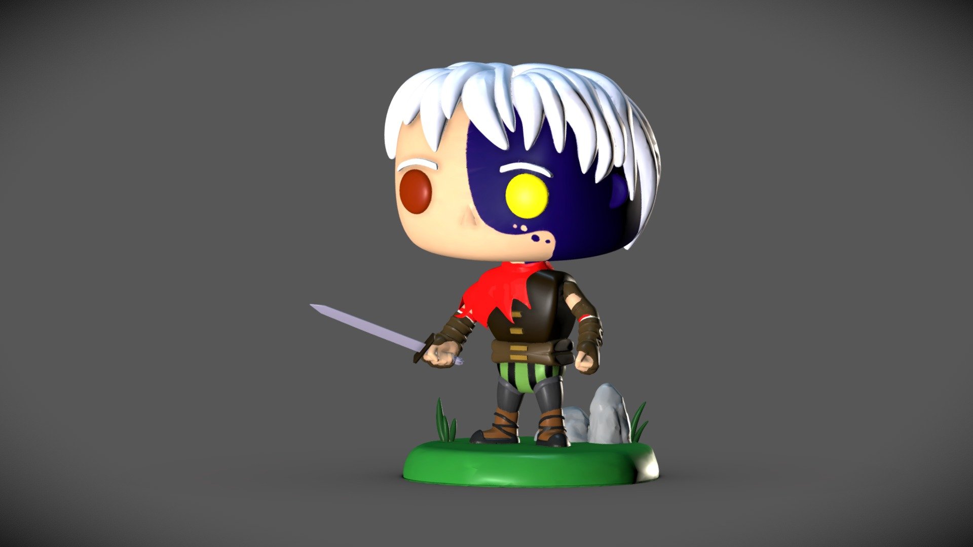 At the secret Santa with my friends from #vacaroxa and I got Al Santos
He is developing a game called tarkus, so i decided model the hero of the game like a funko :) - Tarkus Hero - Funko Pop! - 3D model by eloifera 3d model