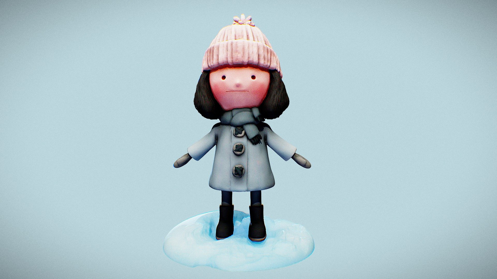 snowchild - 3D model by Malz (@MalteDittmann) 3d model