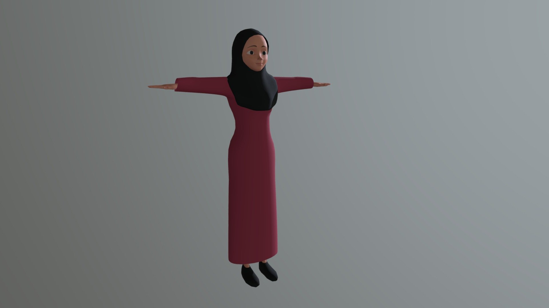hijab muslim woman - Download Free 3D model by Yasser.Hamedah 3d model