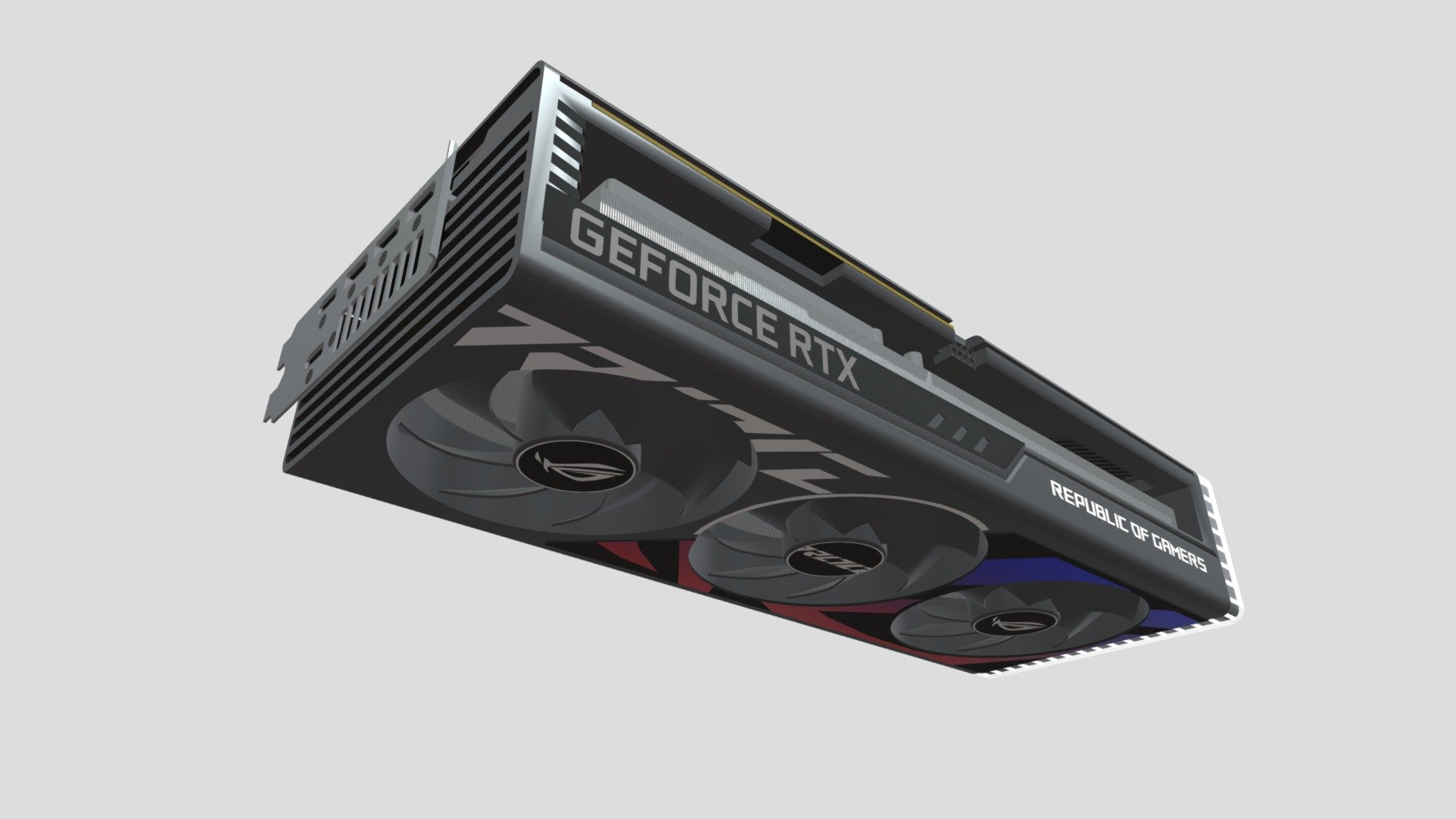 This is the newest graphics card from Nivida,(im still working on).
Made with Blender &lt;3 - Asus ROG Geforce RTX 4090 v2.0 - Download Free 3D model by MpPower™ (@MG990) 3d model