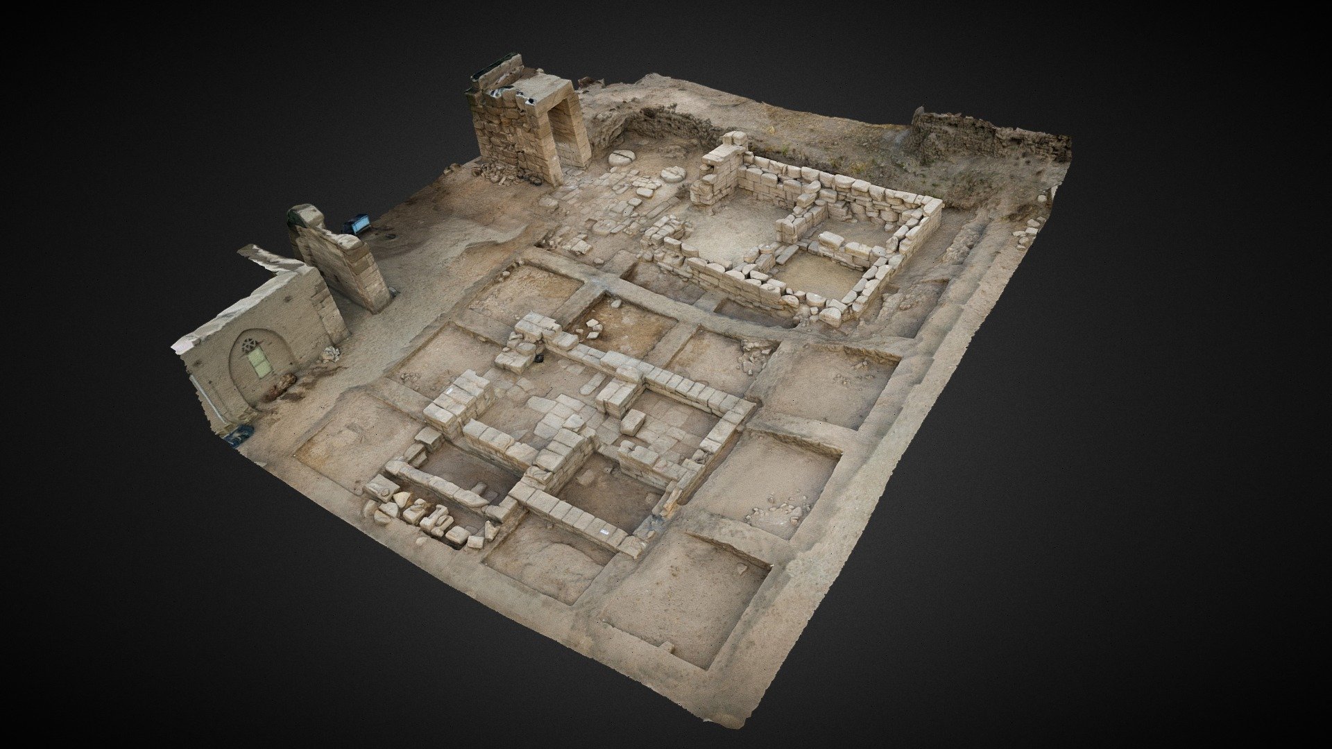 The Egyptian-Chinese joint mission at Munto Temple, North Karnak
Documentation stage before the conservation and restoration process

Photogrammetry 3D model generated using AGIsoft Metashape from 1800 images, Sony a7 with Sony 24 mm f/4. 10/1/2019



Six doors in the south wall of the Montu precinct lead to six chapels dedicated by Divine Votaresses of Amen to different forms of Osiris. From west to east they are: (a) chapel of Nitocris (Psamtik I); (b) Amenirdis (Shabako or Shabataka); (c) and (d) unattributed; (e) Karomama (Takelot II); (f) reign of Taharka. These chapels may not have been included in the precinct until the girdle wall was built under Nectanebo I and II, as there are other chapels of the same type outside of the precinc

« The Montu Precinct at North-Karnak » in K.A. Bard éd. Encyclopedia of the Archaeology of Ancient Egypt
 - Two of the Osirian chapels, Karnak North - 3D model by Ibrahim Mustafa Ibrahim (@imhotep25) 3d model