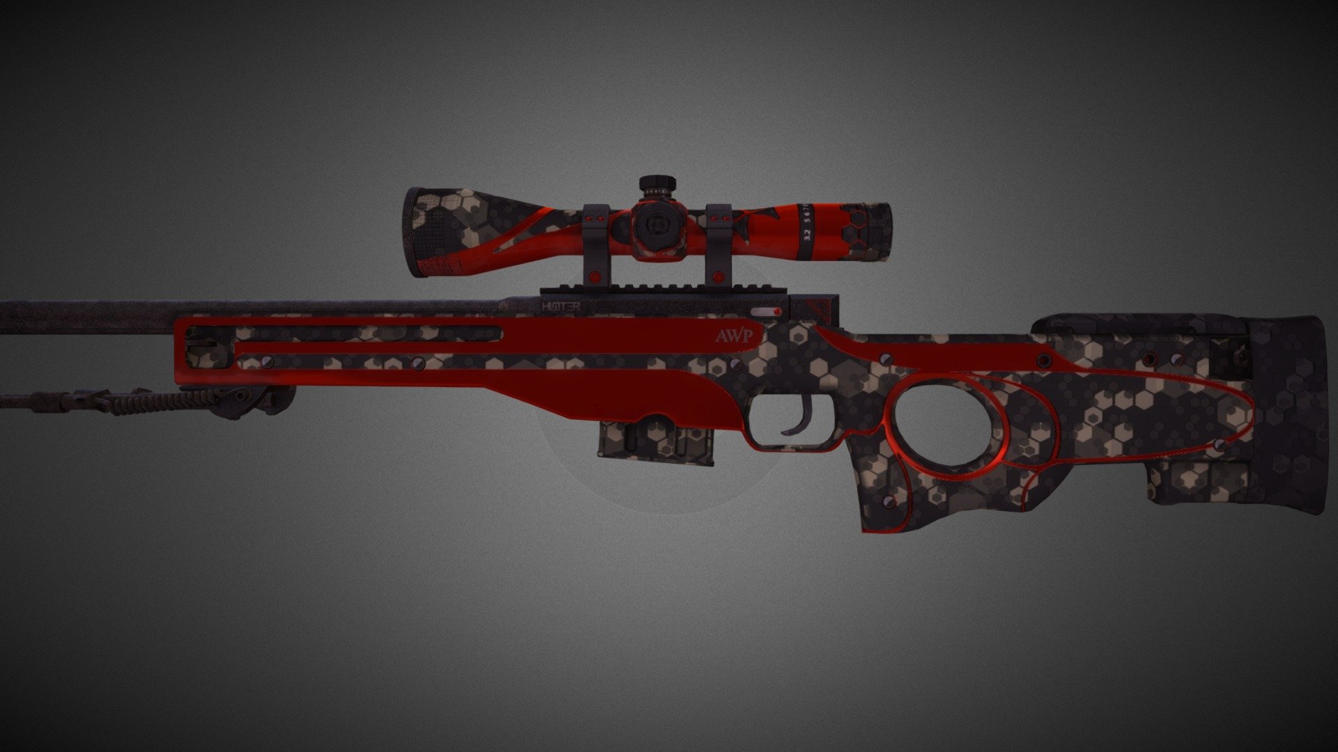The texture is made for the workshop Steam. For Game Counter Strike Global Offensive 3d model