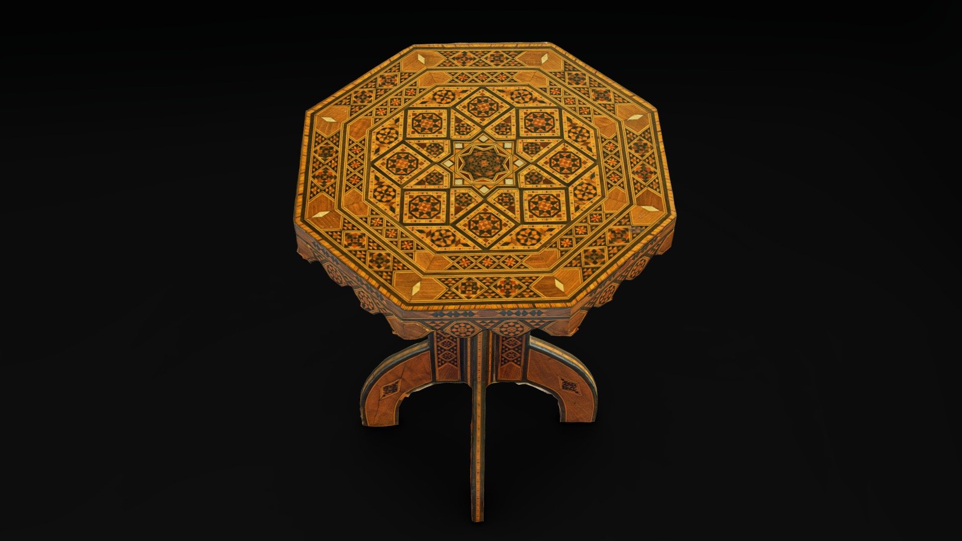 A table made for my grandparents in Damascus in the 1970's 3d model