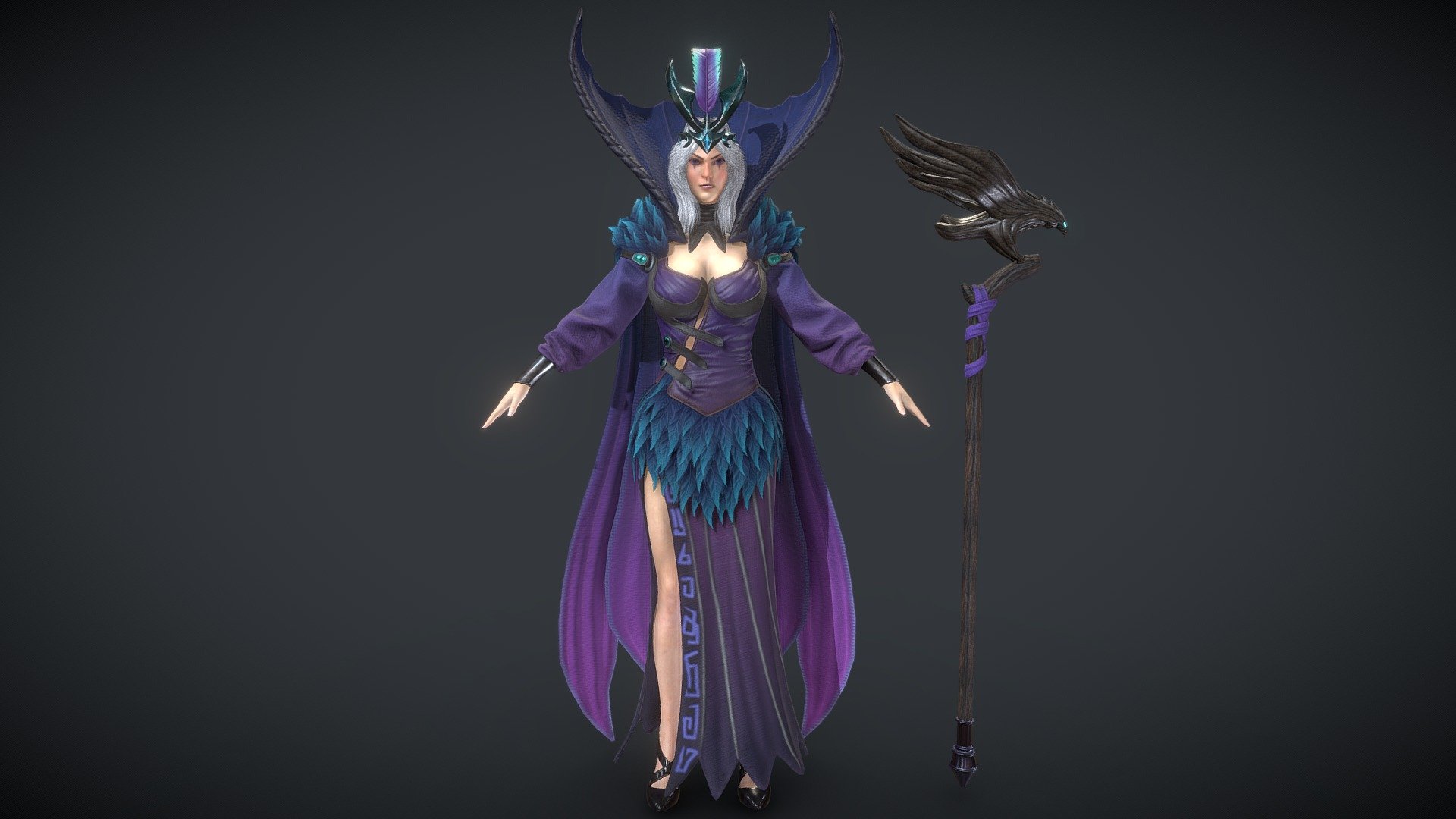 Marvelous Designer
Maya
Zbrush
Xnormal
Subtance Painter
Toolbag


Use UE4 type mapping


BaseColor
Normal
ORM(AO,Roughness,Metal)
Emissive
 ..........


Hair Maps in UE4：

ALpha

Depth

Diffuse

ID

Root


Please download the model assets in the Additional file，thanks 3d model