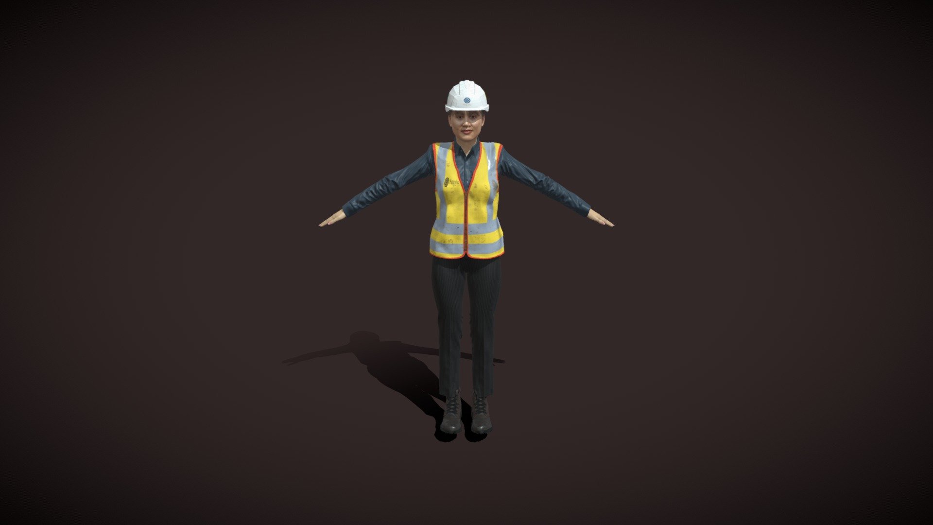 Part of our series of 3D Characters and props for Digital Construction and Architectural, Engineering and Construction simulations. This 3d character is using 1024x1024 textures. However the original uses 4K textures for visuals, gaming and simulations 3d model