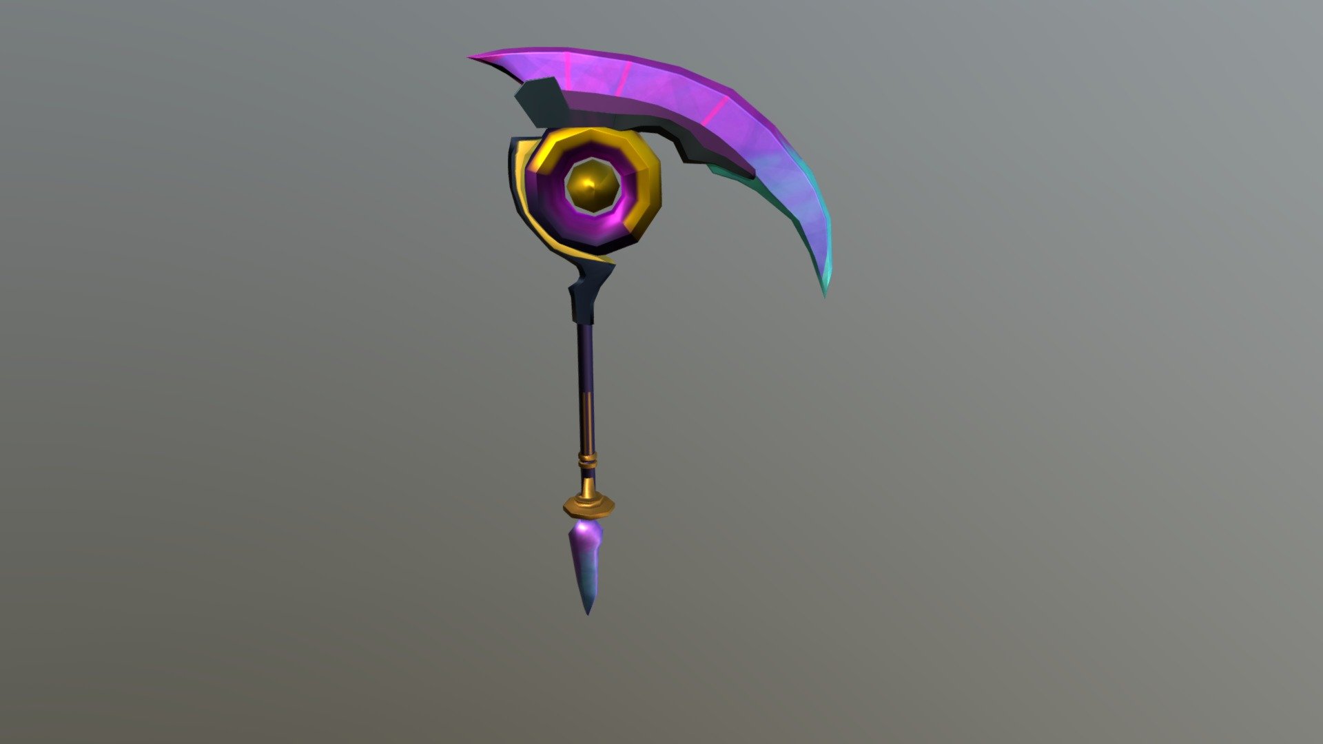 a model of Odyssey Kayn's scythe from the game League of legends - Odyssey Kayn's scythe - 3D model by Speedophile 3d model