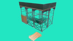 Modular Scaffolding assets, tools, newyork, barrier, gamedev, outdoor, nyc, scaffolding, downtown, scaffold, unity, unity3d, pbr, lowpoly, city, modular, construction, hdrp