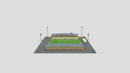 Falcon Alkoholfri Stadium computer, field, gaming, football, exterior, sports, electronic, play, stands, soccer, arena, polygons, quality, stadiums, meshes, tribune, architecture, low-poly, game, blender, building, fifa14