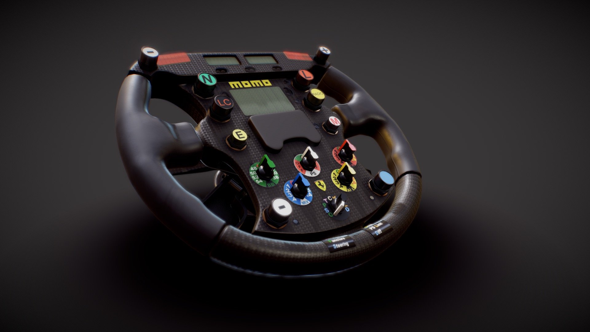 This is the Michael Schumacher winning car F1 2000 Steering Wheel replica. I tried to stick to reality despite some points for which I found references too late in the process. 

Pretty happy with the final look. Pretty close to real one and a huge step further since the 1st version uploaded years ago.



 - F1 - 2000 - Steering Wheel - Buy Royalty Free 3D model by Maxence Leret d'Aubigny (@ahurig) 3d model