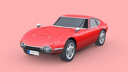 Toyota 2000GT 1969 wheel, power, vehicles, cars, gt, classic, toyota, old, coupe, classic-car, sport-car, 2000gt, low-poly, vehicle, low, poly, car, sport, gt-car, toyota-2000gt, toyota-gt, sport-coupe
