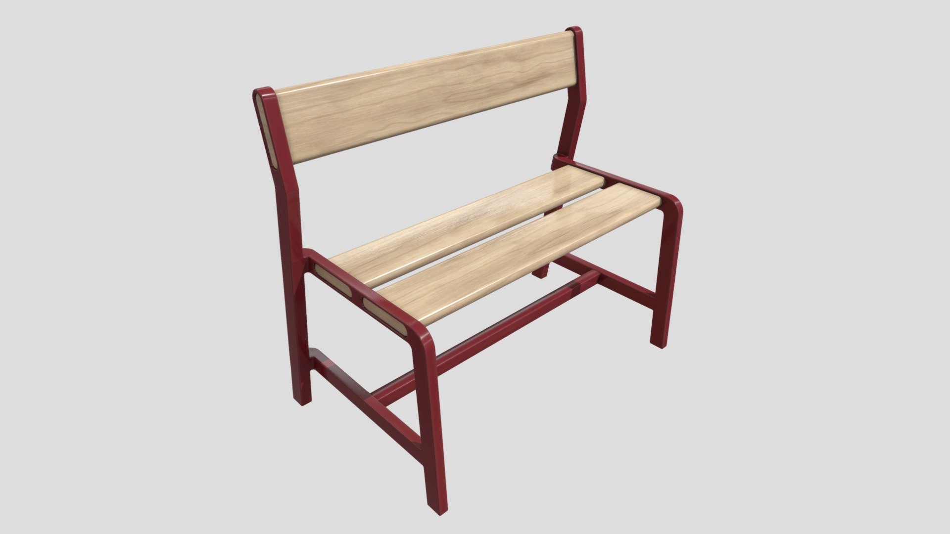 Bench modeled and animated inside cinema 4d and painted with substance painter (PBR) Unity / Unreal game ready model by mustafa ozgen - 3D IKEA YPPERLIG Children's Bench / Disassembly - 3D model by Mustafa Özgen (@mustafaozgen) 3d model
