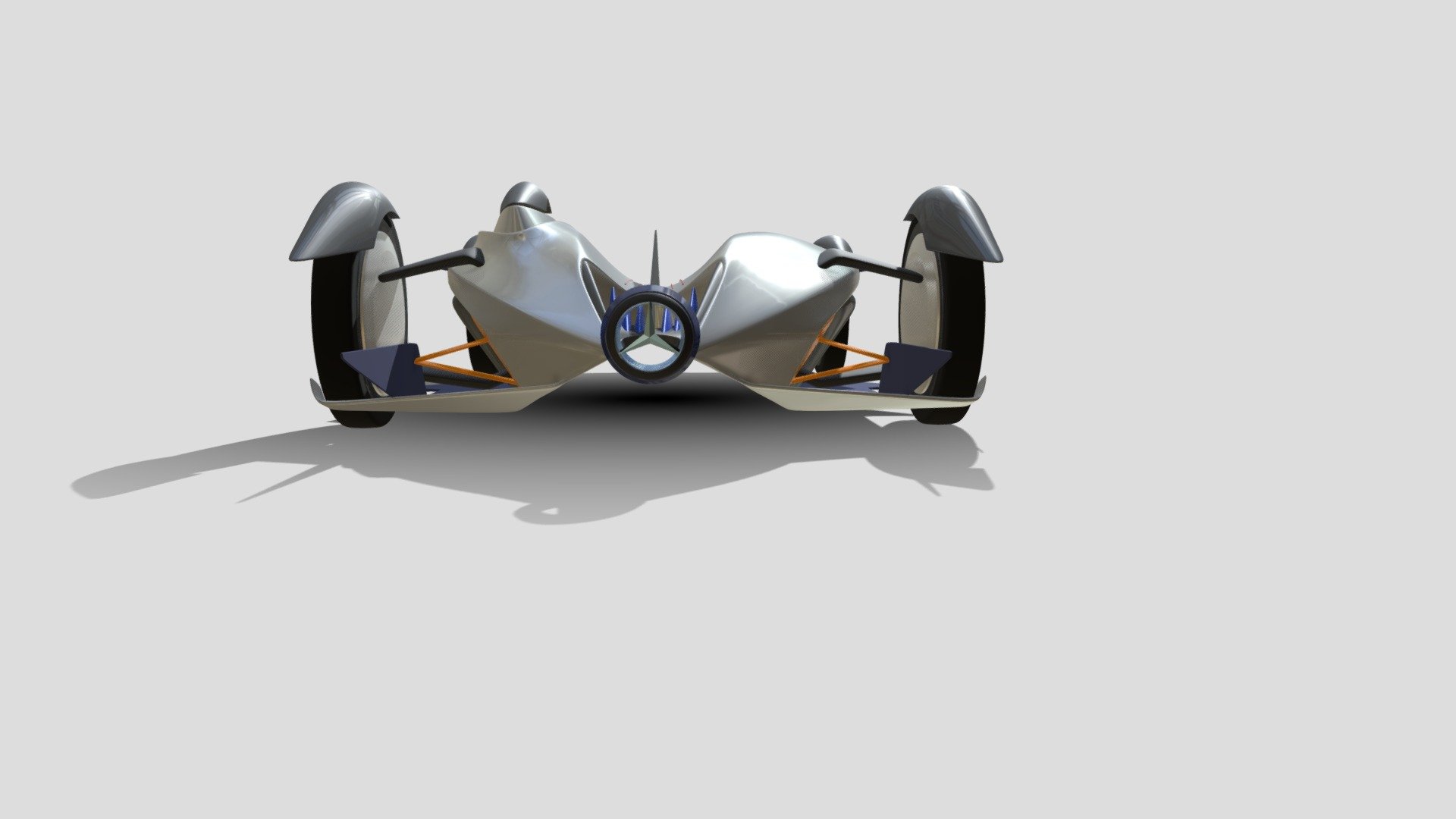 Ever since working on my other Mercedes Benz concepts, I've been working on this one in the background.  One where the aesthetic of the vehicle is literally derived from the 3 pointed star of the MB emblem.  What you see here is a future formula 1 type race car, where the backbone architecture of the vehicle grows from the the planes described by the points of the star logo.  Asymmetrical driver position.  This one was alot of fun.  From thought to 3D while completely immersed in VR, created using Gravity Sketch 3d model