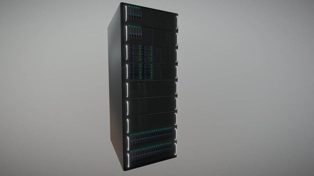 Server Racking System For Datacenters - Server Racking System - Download Free 3D model by wpanayides (@mcpanayides) 3d model