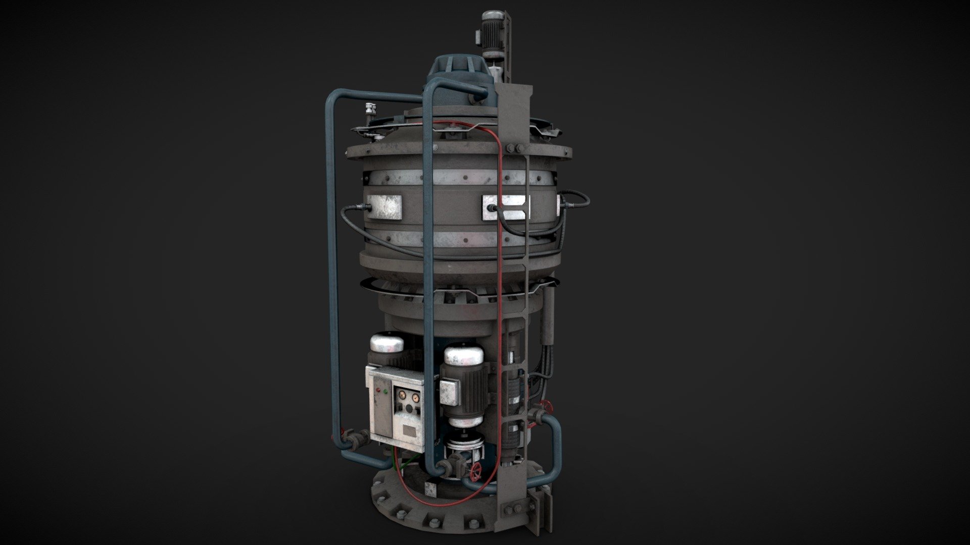 Machinery device for industrial visualizations 

4k PNG PBR textures included 3d model