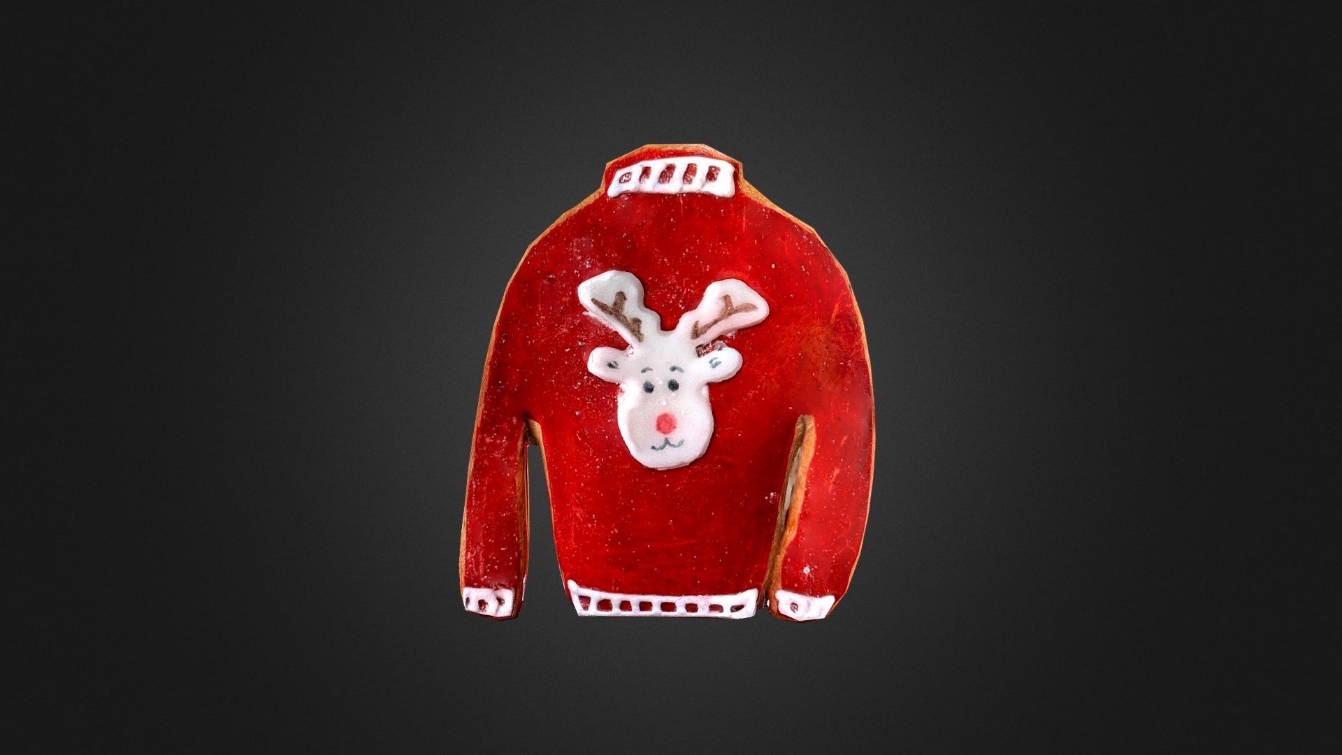 Gingerbread shirt scanned with polycam and retopologized in blender - Gingerbread Shirt (LowPoly) - Buy Royalty Free 3D model by redline3678 3d model