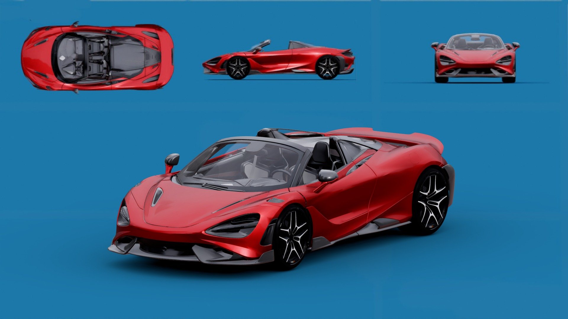 3d model Supercar "McLaren 765LT" - Buy Royalty Free 3D model by zizian 3d model