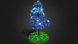 Stylized Hand Painted Tree