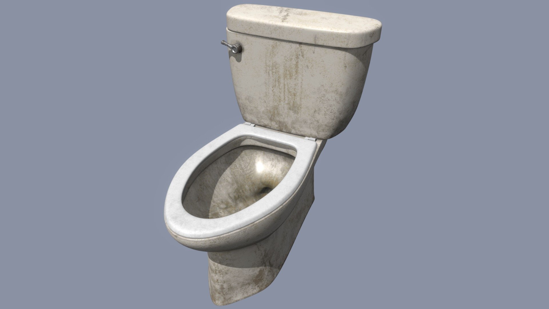 Dirty toilet (Game ready)

one is 2k resolution and the other is 4k resolution.
Some render &ndash;&gt; https://www.artstation.com/artwork/g2KDGm

Modeled in blender, textured in substance painter 3d model